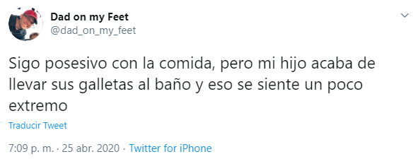 Comentario de twitter en el que una mamá explica sobre las notas de su hijo
