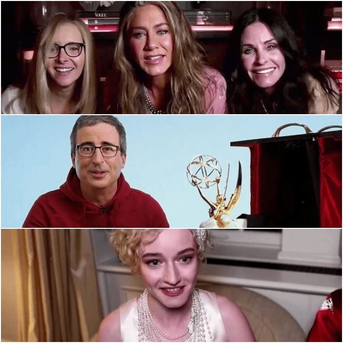 jennifer aniston, Courteney Cox y Lisa Kudrow, john oliver y julia garner