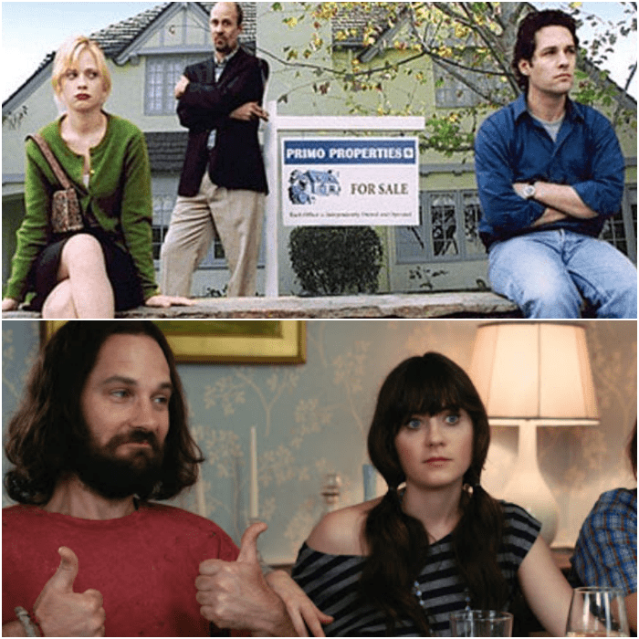 Paul Rudd y Zooey Deschanel