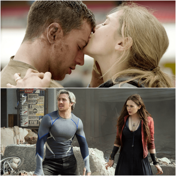 Aaron Taylor-Johnson y Elizabeth Olsen