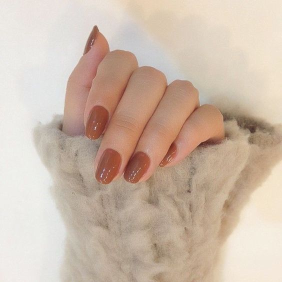 Uñas color naranja