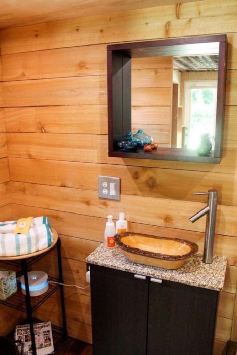 Baño de una casa de 14 metros cuadrados