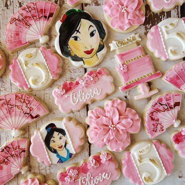 Galletas con temática de mulán