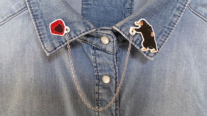 Broche para camisa en forma de escarbato y joya de Harry Potter