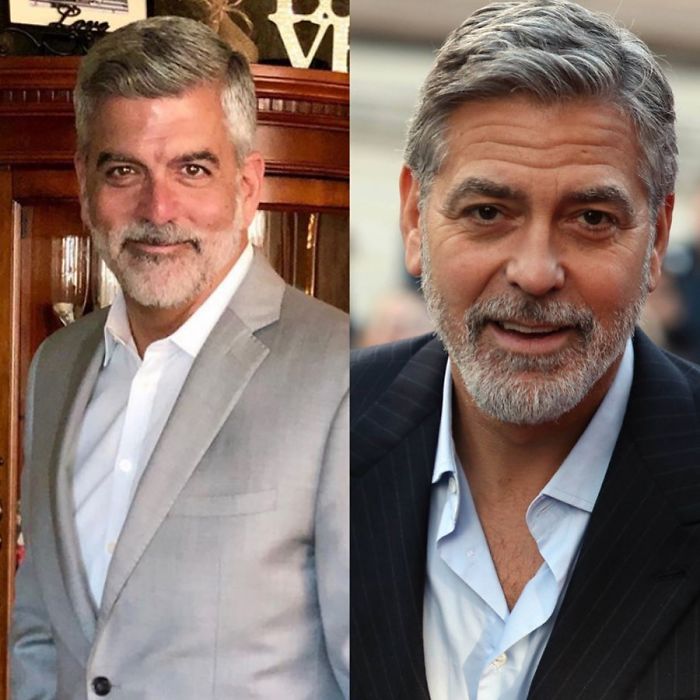 George Clooney y su doble