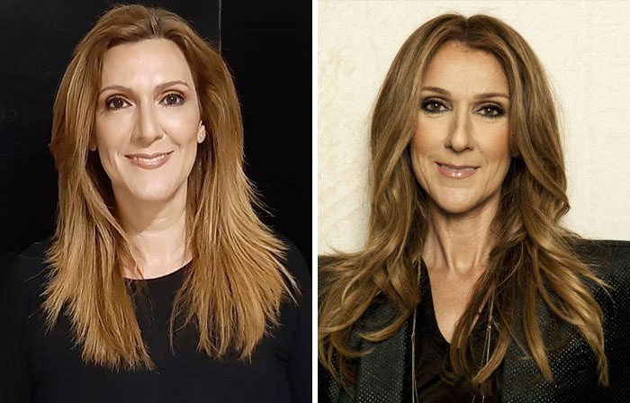 Céline Dion y su doble