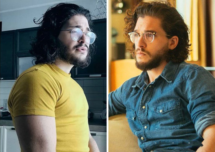 Kit Harington y su doble