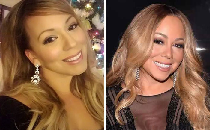 Mariah Carey y su doble