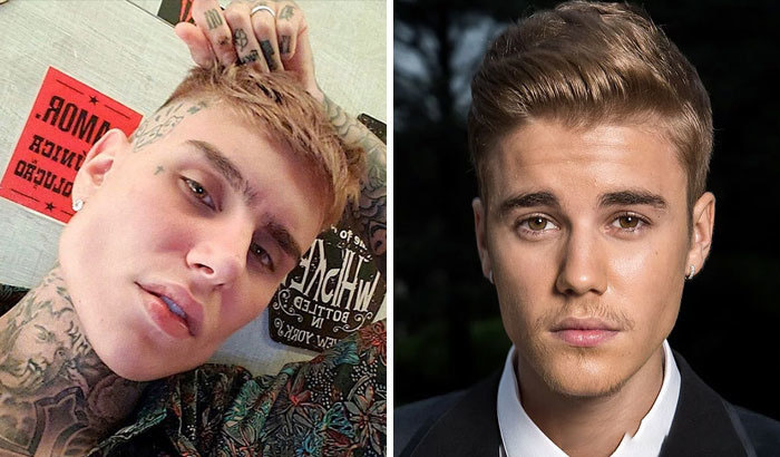 Justin Bieber y su doble