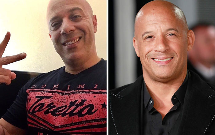 Vin Diesel y su doble