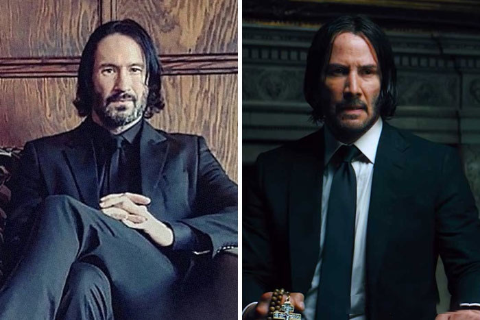 Keanu Reeves y su doble
