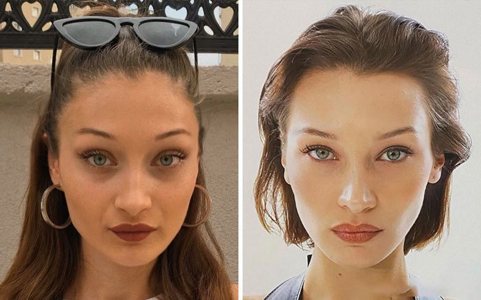 Bella Hadid y su doble