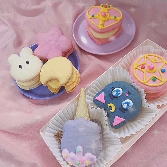 Macarons inspirados en personajes de Sailor Moon