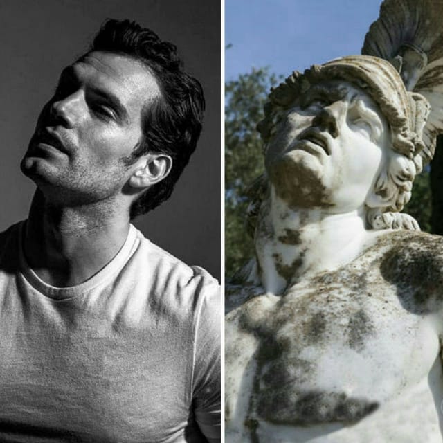 Henry Cavill es una escultura griega