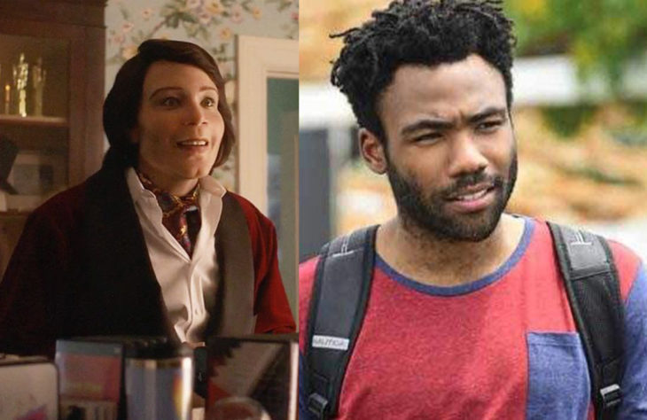 Donald Glover interpretando a dos personajes diferentes de la serie Atlanta