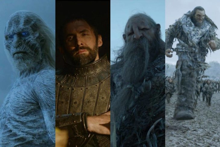Ian Whyte interpretando a varios personajes de la serie Game of Thrones
