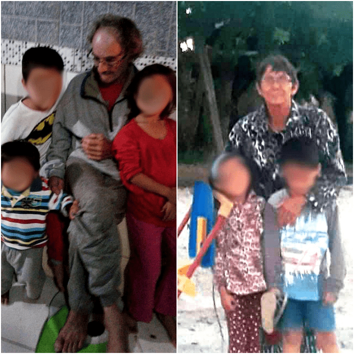 abuelitos con nietos