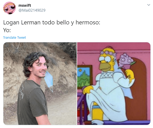 tweet sobre logan lerman