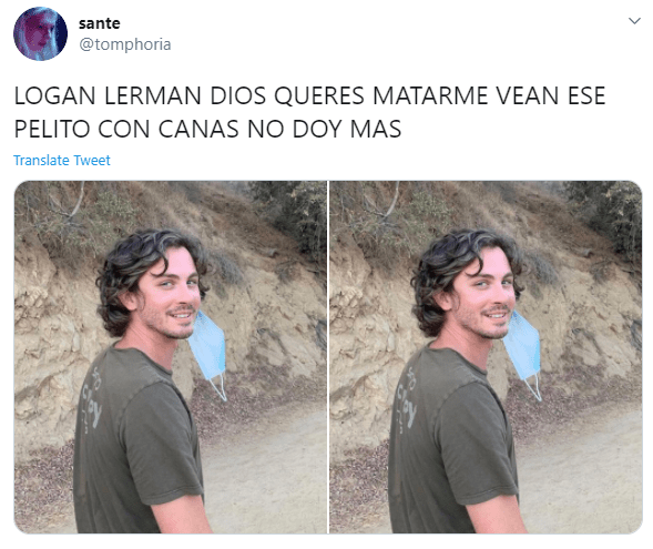 tweet sobre logan lerman