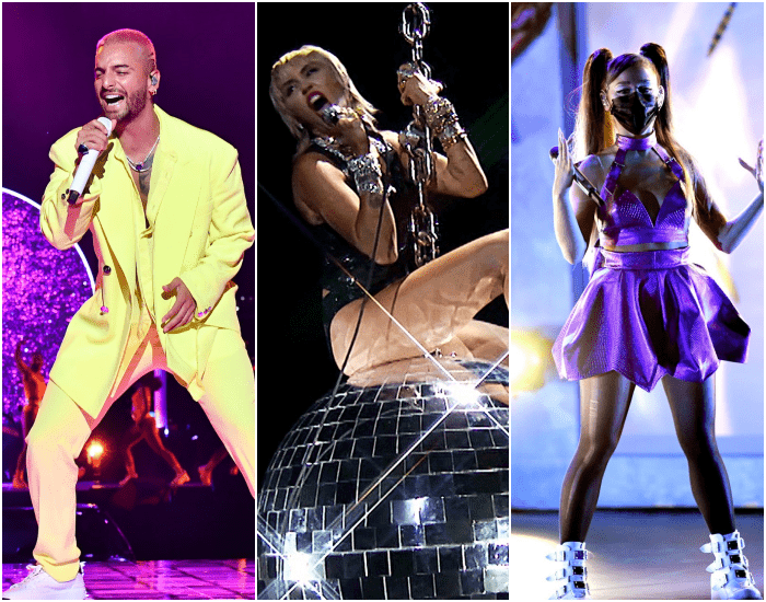 maluma, miley cyrus y ariana grande