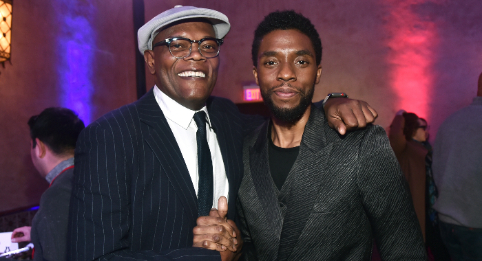 Chadwick Boseman y Samuel L. Jackson