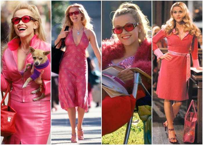 diferentes outfits de la película legalmente rubia