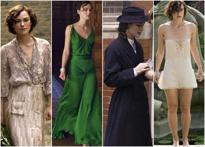 diferentes outfits de la película atonement