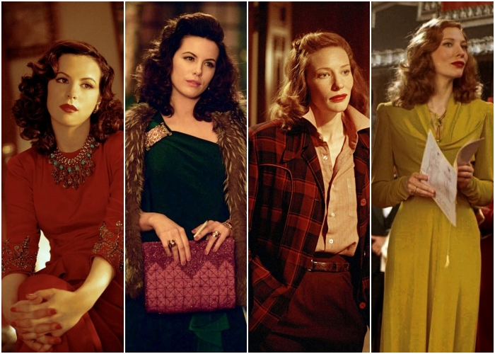 diferentes outfits de la película el aviador