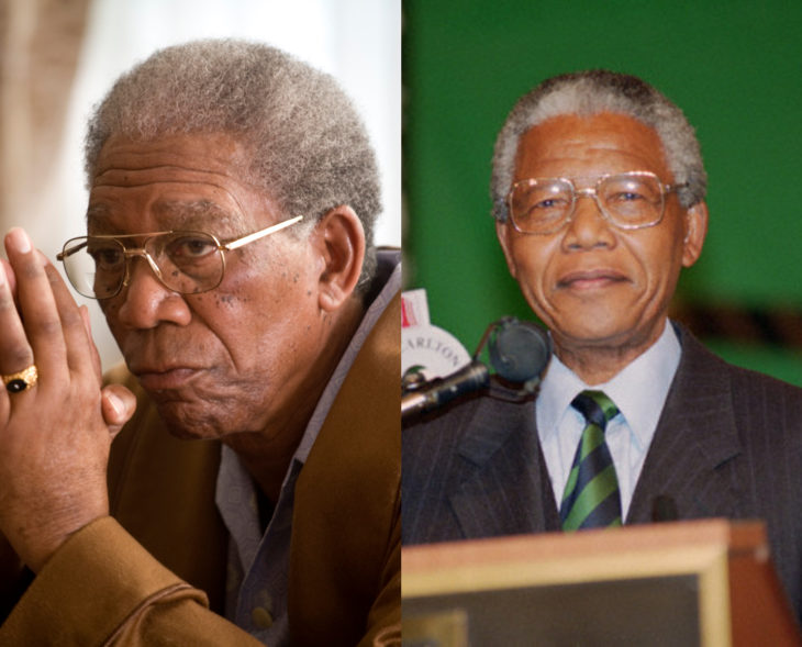 Morgan Freeman como Nelson Mandela
