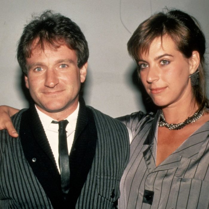 Robin Williams junto a su exesposa Valerie