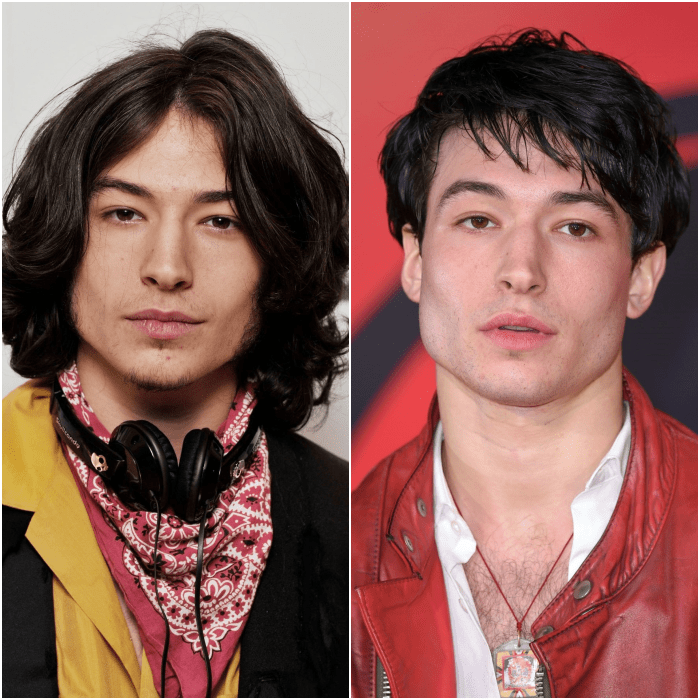 ezra miller cabello largo cabello corto