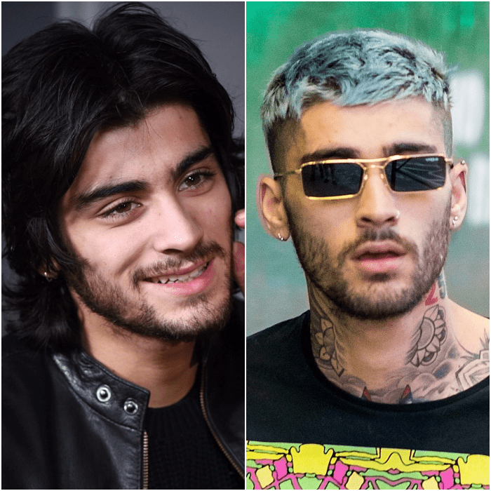 zayn malik cabello largo cabello corto