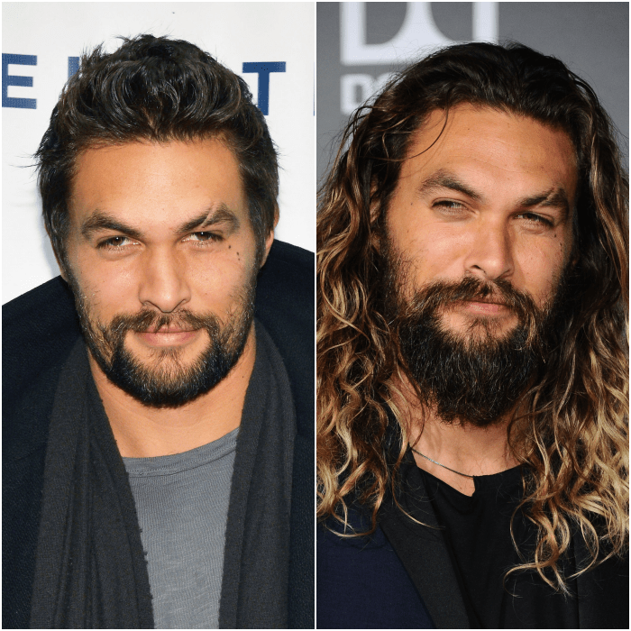 jason momoa cabello largo cabello corto
