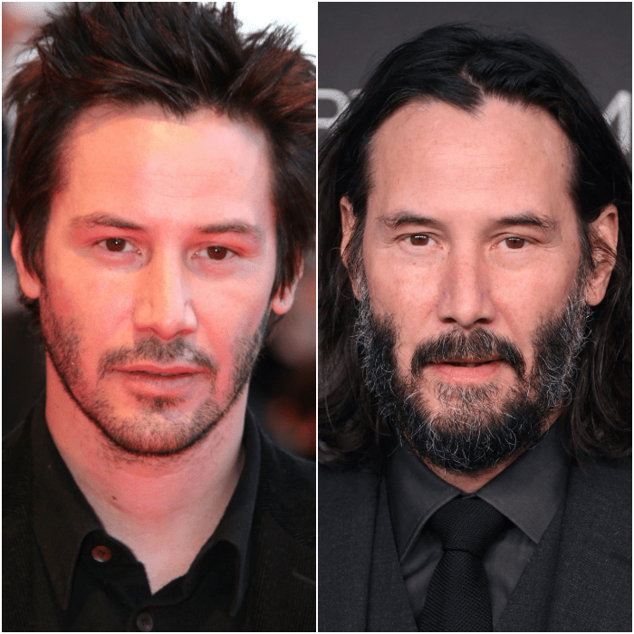 keanu reeves cabello largo cabello corto