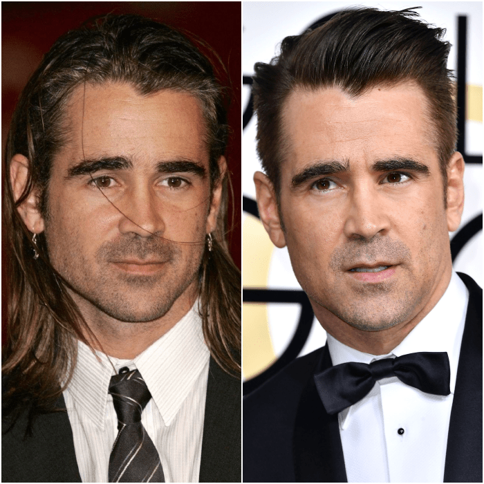 colin farrell cabello largo cabello corto