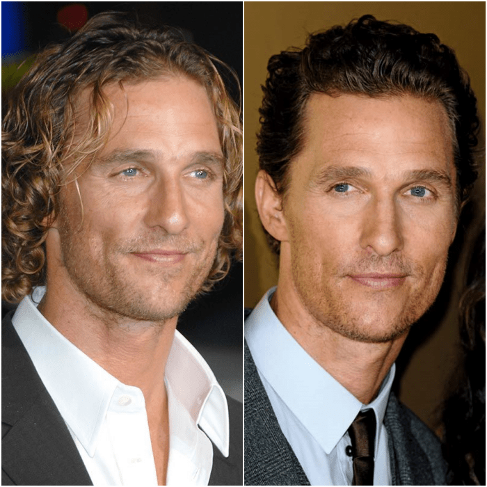 matthew mcconaughey cabello largo cabello corto
