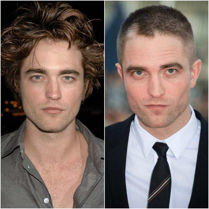 robert pattinson cabello largo cabello corto