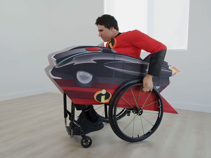 Disfraz para silla de ruedas de Los Increíbles