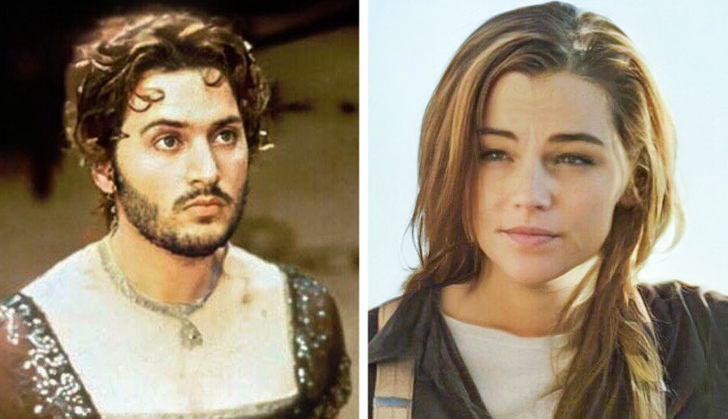 Leonardo DiCaprio y Kate Winslet con el rostro intercambiado en Titanic
