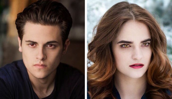 Kristen Stewart y Robert Pattinson con el rostro intercambiado en Crepúsculo