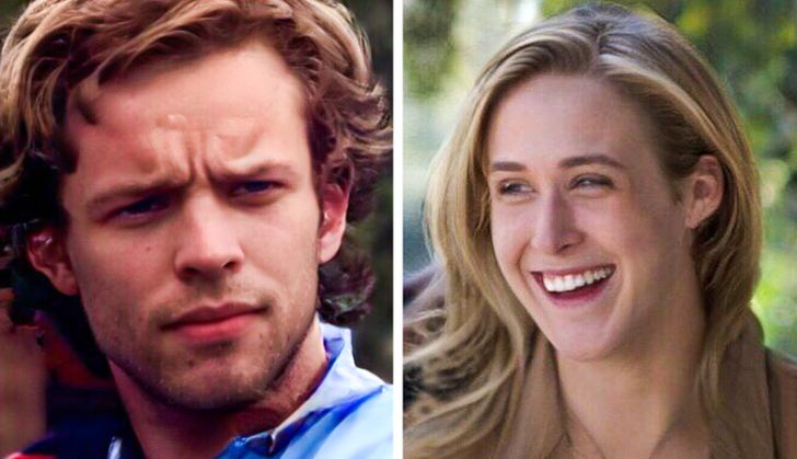 Rachel McAdams y Ryan Gosling con el rostro intercambiado en Diario de una pasión