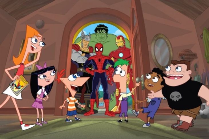 Crossover de Phineas y Ferb y Los Vengadores