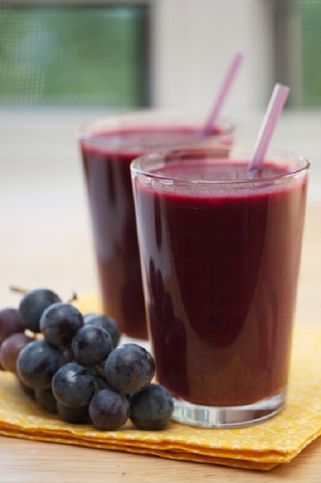 Jugo de uva y vinagre de manzana