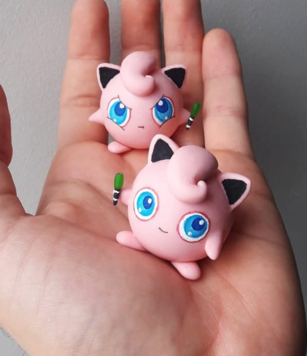 Artista escultor Luki Art crea pequeñas figuras de personajes de caricaturas y películas; Pokémon en pokebola; Jigglypuff