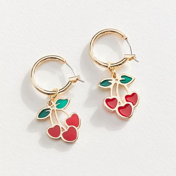 Aretes de cereza