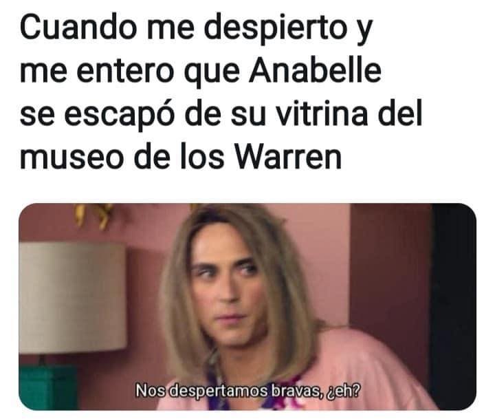 memes nos dejó desaparición muñeca conjuro Annabelle