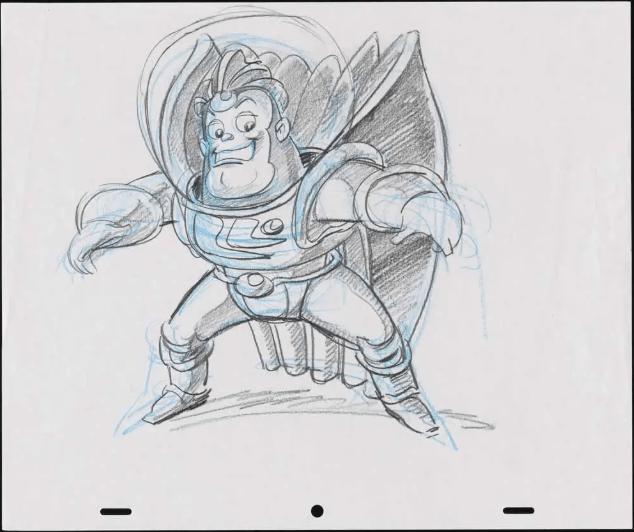 Primeros bocetos de Buzz Lightyear 