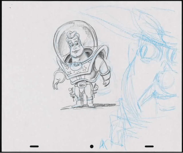 Primeros bocetos de Buzz Lightyear 