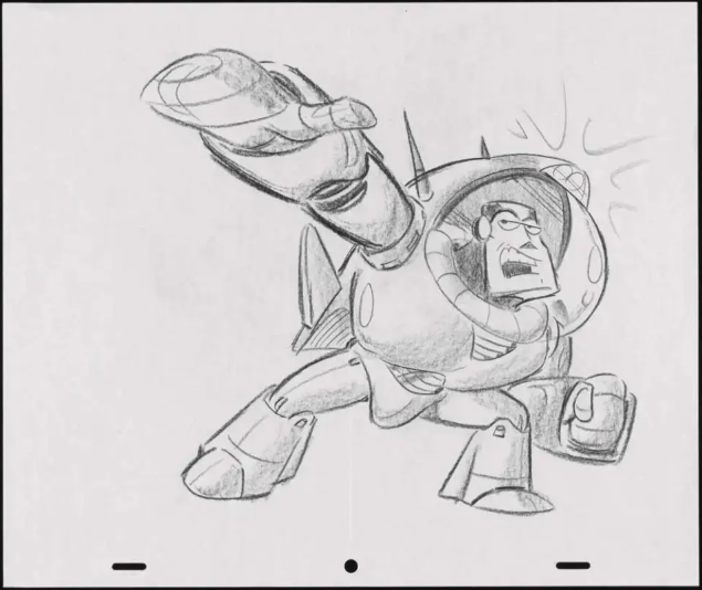 Primeros bocetos de Buzz Lightyear 