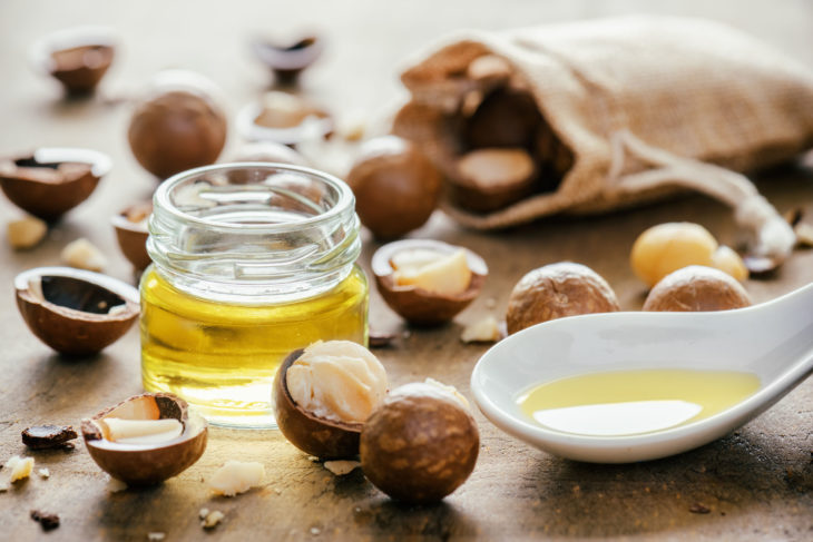 Aceite de macadamia para el cabello